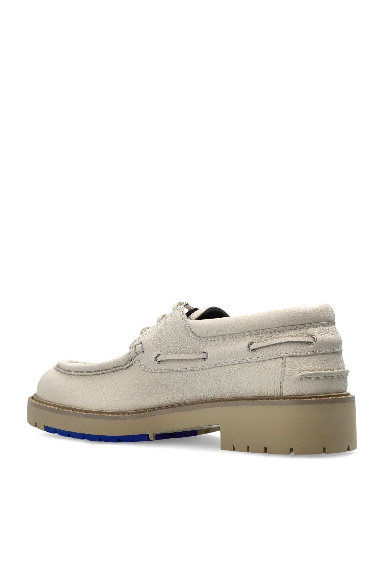 スニーカー BURBERRY Beige Leather Raft Loafers 1A8C9C3C-7A02-4A5F-9B7F-